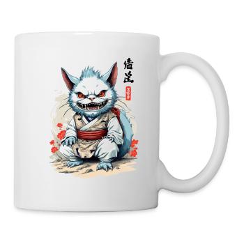 Japanese Yokai Cat Streetwear Aesthetic Cats - Mug - white - Right