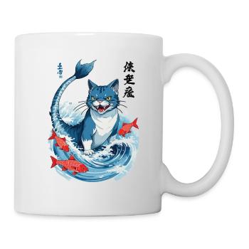 Catfish Japon Chat Esthétique Anime Streetwear - Mug blanc - blanc - Droite