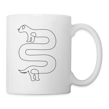 Dachshund // Wiener dog - Mug - white - Right