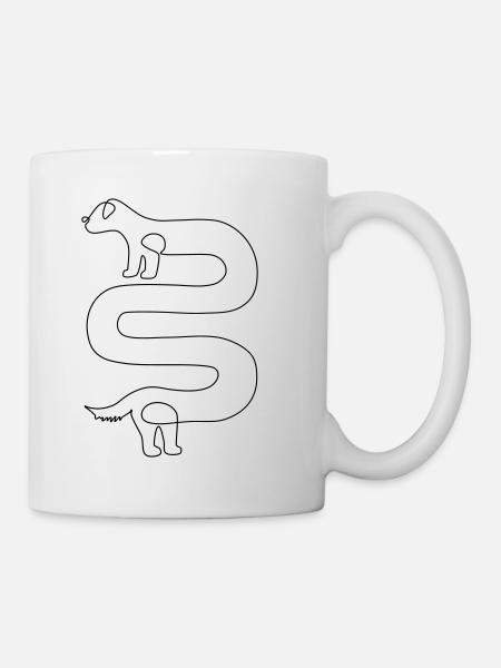 Dackel // Wiener dog - Tasse - Weiß