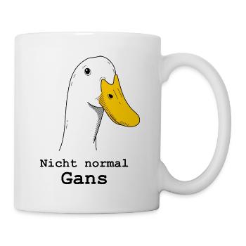 Gans - Tasse - Weiß - Rechts