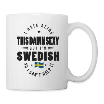 I'm Swedish Funny Swedish T Shirt - Mug - white - Right