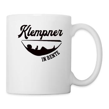 Klempner in Rente Rentner Ruhestand Klempnerei - Tasse - Weiß - Rechts
