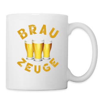 Buveur de bière Brewman - Mug blanc - blanc - Droite