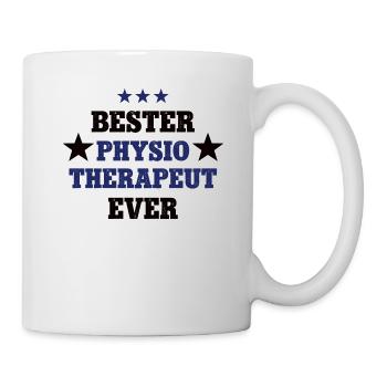 Bester Physio Therapeut Physiotherapie Therapeuten - Tasse - Weiß - Rechts