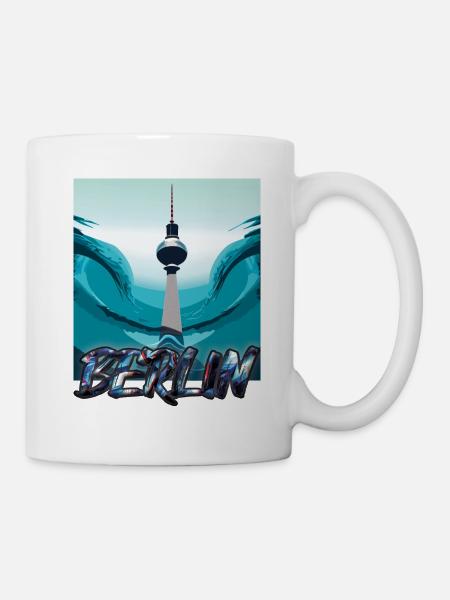 Vague berlinoise - Mug blanc - blanc