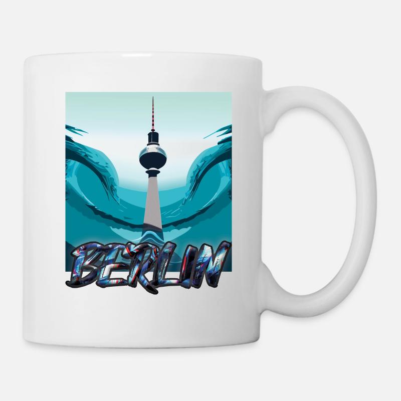 Vague berlinoise - Mug blanc - blanc