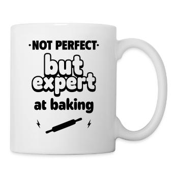 Aber Experte im Backen - Tasse - Weiß - Rechts