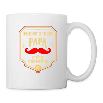 Bester Papa Auszeichnung Für Immer - Tasse - Weiß - Rechts