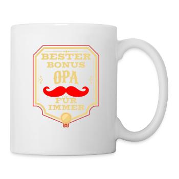 Auszeichung für den Besten Bonus Opa der Welt - Tasse - Weiß - Rechts