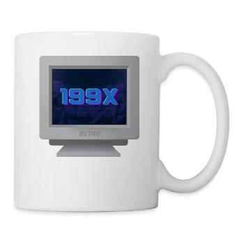CRT Design - Rétro 90 - Mug blanc - blanc - Droite