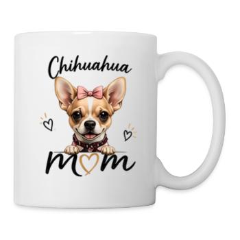 Chihuahua Mom – Cadeau pour les fans de Chihuahua - Mug blanc - blanc - Droite