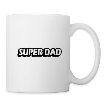 SUPER DAD - Mug blanc - blanc - Droite