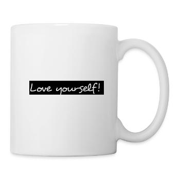 Love yourself! - Tasse - Weiß - Rechts