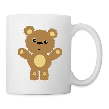 Teddybär - Tasse - Weiß - Rechts