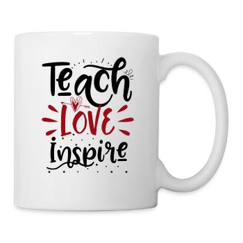 Enseigner l'amour Inspire - Mug blanc - blanc - Droite