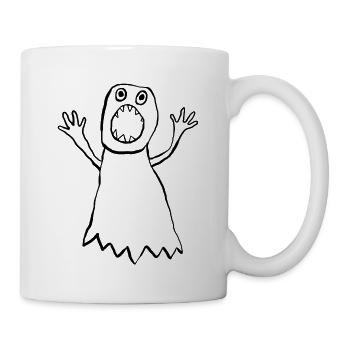 Gespenst - Tasse - Weiß - Rechts