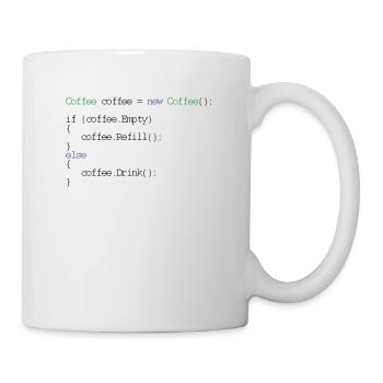Coffee design for programmers and coders - css - Mug - white - Right