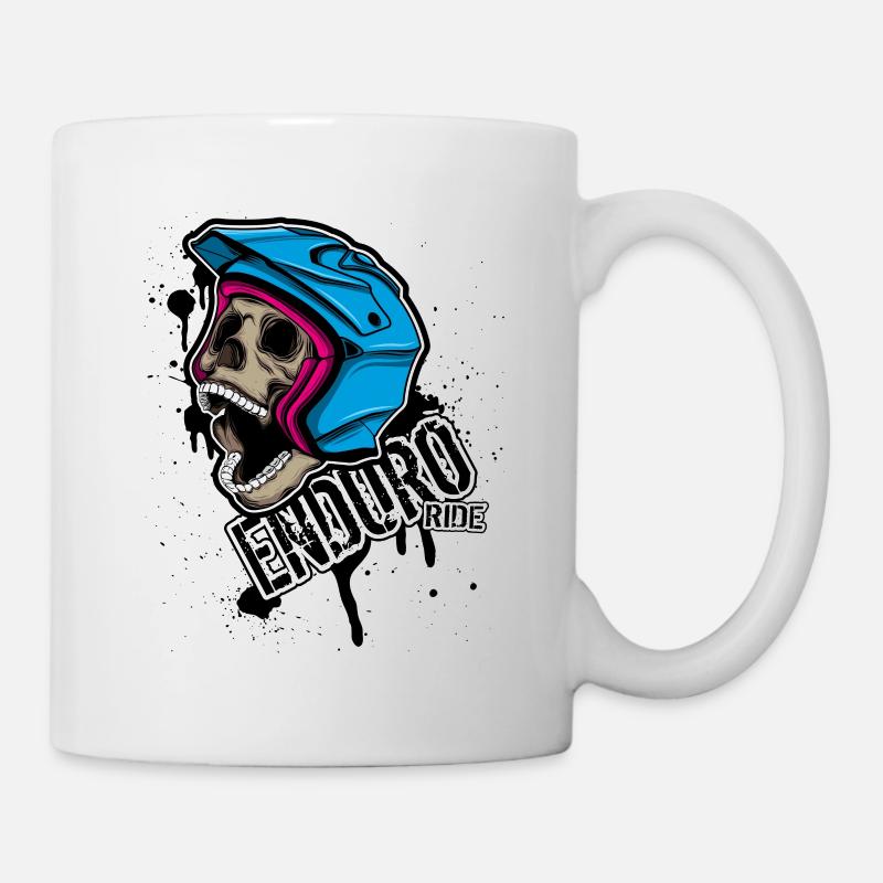 Enduro tour - Mug blanc - blanc