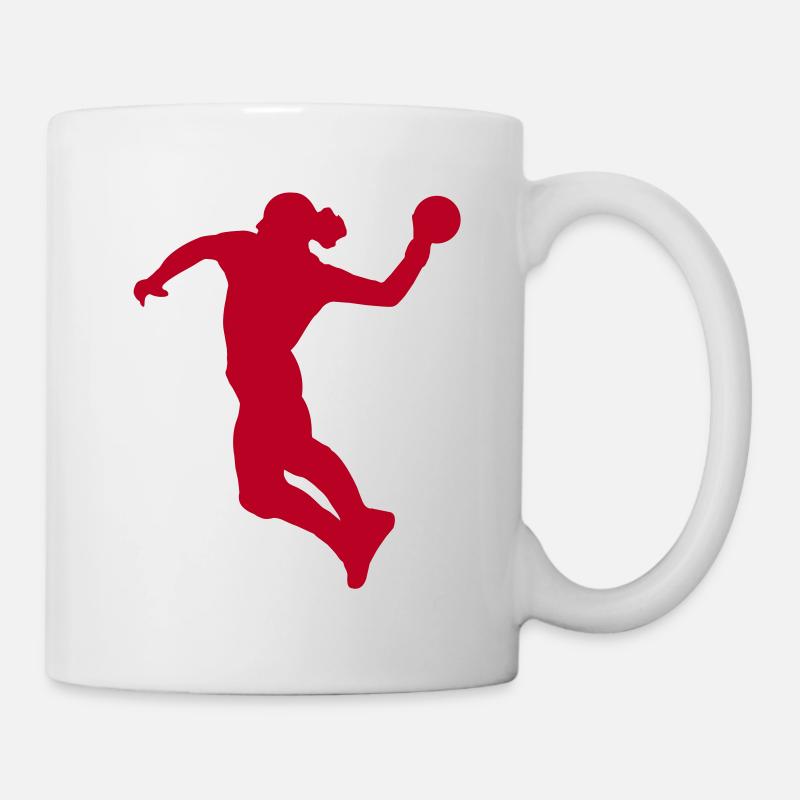 Handball female de - Tasse - Weiß
