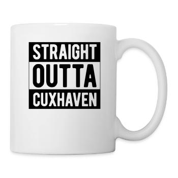 Cuxhaven straight outta cuxhaven - Tasse - Weiß - Rechts