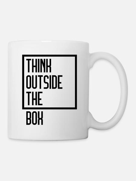 Think Outside The Box - Tasse - Weiß