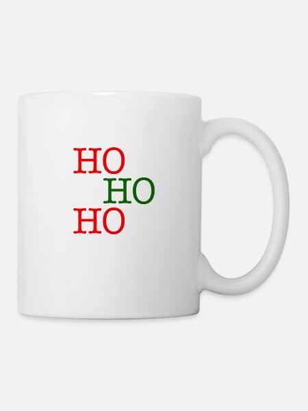 HO HO HO - Tasse - Weiß