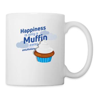 Happiness is only a Muffin away No.1 - #Muffingang - Tasse - Weiß - Rechts