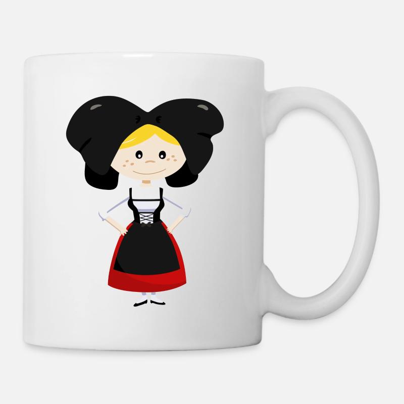 Alsacienne en costume - Mug blanc - blanc