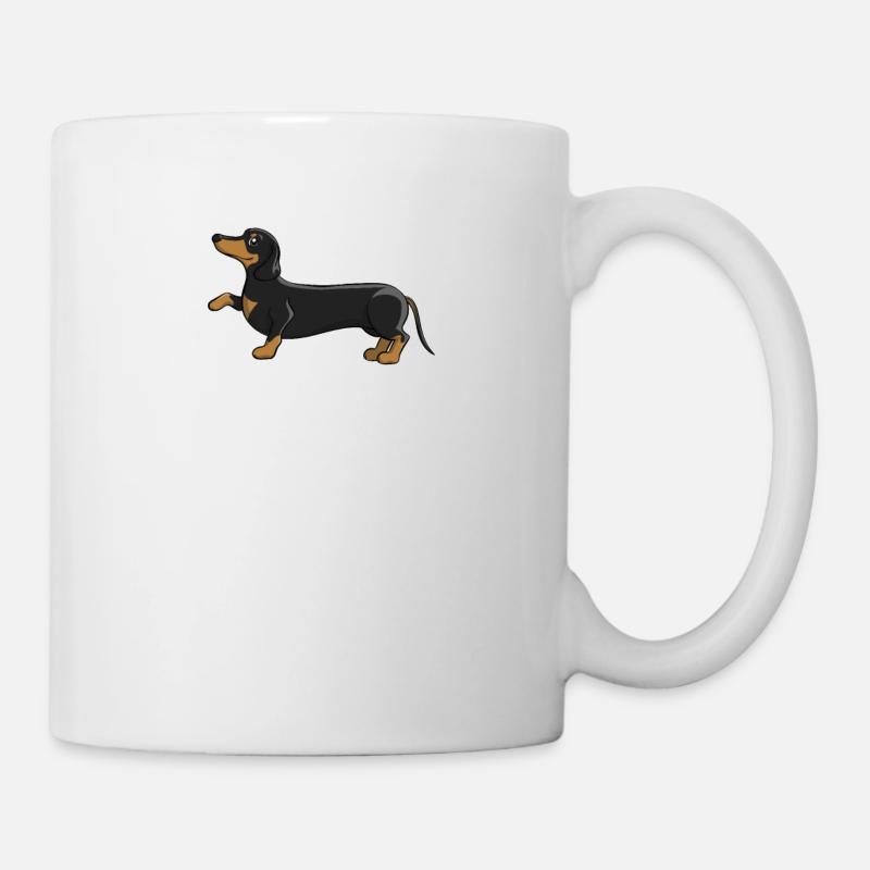 Cadeau d'anniversaire chien teckel teckel teckel - Mug blanc - blanc