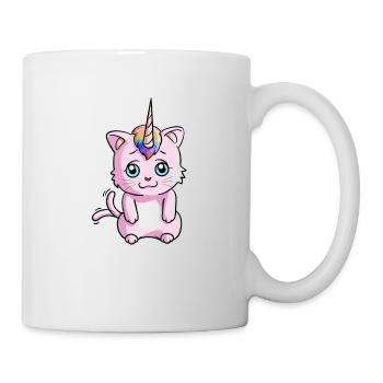 Cadeau d'anniversaire fille chaton chat licorne - Mug blanc - blanc - Droite