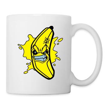 Angry banana - Mug blanc - blanc - Droite