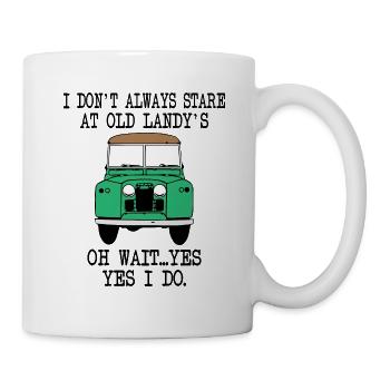 Je regarde à Landy s - Mug blanc - blanc - Droite