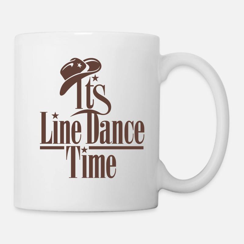 ITS LINE DANCE TIME - Tasse - Weiß