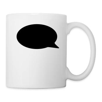 Ballon / / dessin animé / / dire / / déclaration - Mug blanc - blanc - Droite