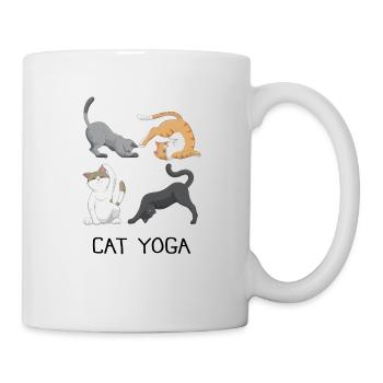 Yoga Cats Meditation Cat lovers gift - Mug - white - Right