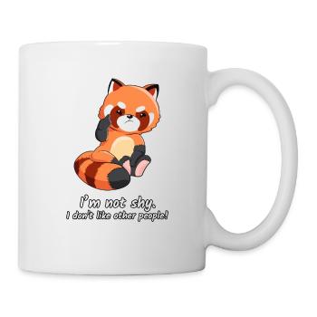 Red Panda pas timide cadeau de déclaration - Mug blanc - blanc - Droite