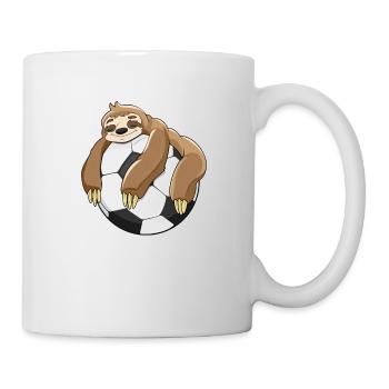 Sloth Gift Football Ball Football Football Player Lazy - Mug - white - Right