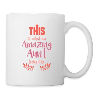 Amazing aunt gift best aunt favorite aunt - Mug - white - Right