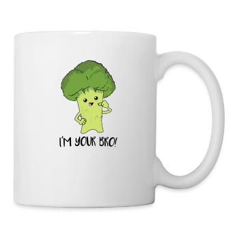 Je suis ton cadeau végétarien de brocoli, végétalien - Mug blanc - blanc - Droite