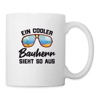 Cool builder history mask mouth nose mask - Mug - white - Right