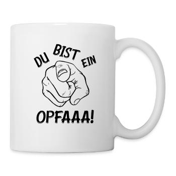 You are an Opfa Gift Victim Index Finger Funny - Mug - white - Right