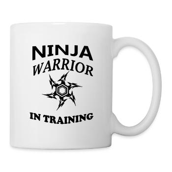 Ninja Warrior in training - Mug - white - Right