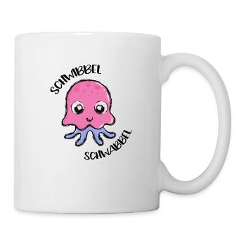 Schwibbel schwabbel süße Qualle Meeresbiologe - Tasse - Weiß - Rechts