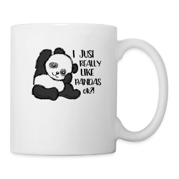 I just really like Pandas panda little panda - Mug - white - Right