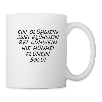 Glühwein - Tasse - Weiß - Rechts
