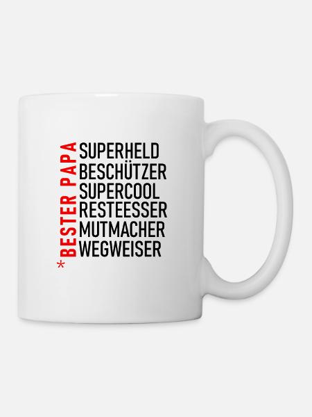 Bester Papa - Tasse - Weiß
