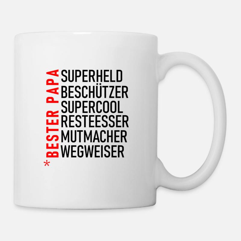 Bester Papa - Tasse - Weiß