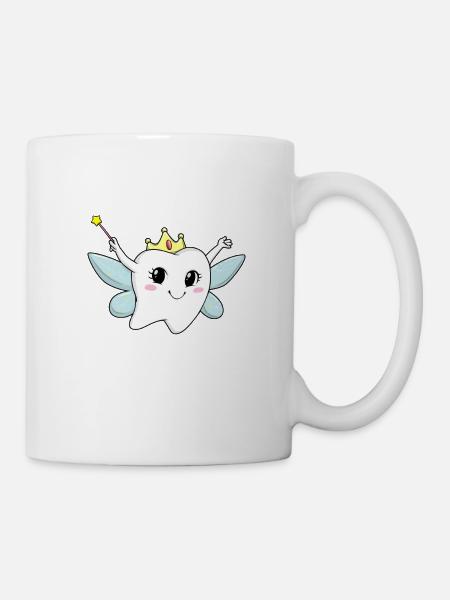 Assistant dentaire de costume de carnaval de fée des dents - Mug blanc - blanc