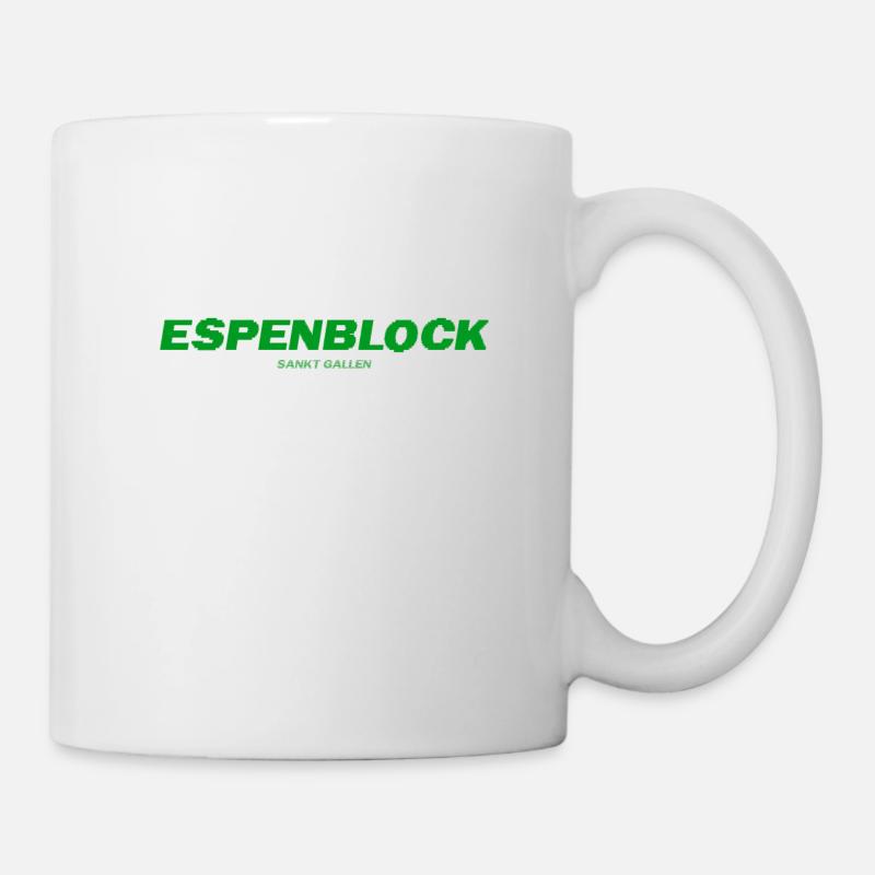 Sankt Gallen Espenblock - Tasse - Weiß